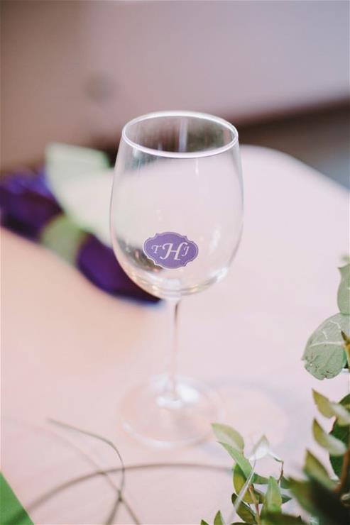 Kendall-Henderson Wedding glasses